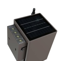Kinkiet Solarny LED SLP-01WALL Bluetooth – Pancerne Oświetlenie Elewacji Góra/Dół (IP66, IK10)