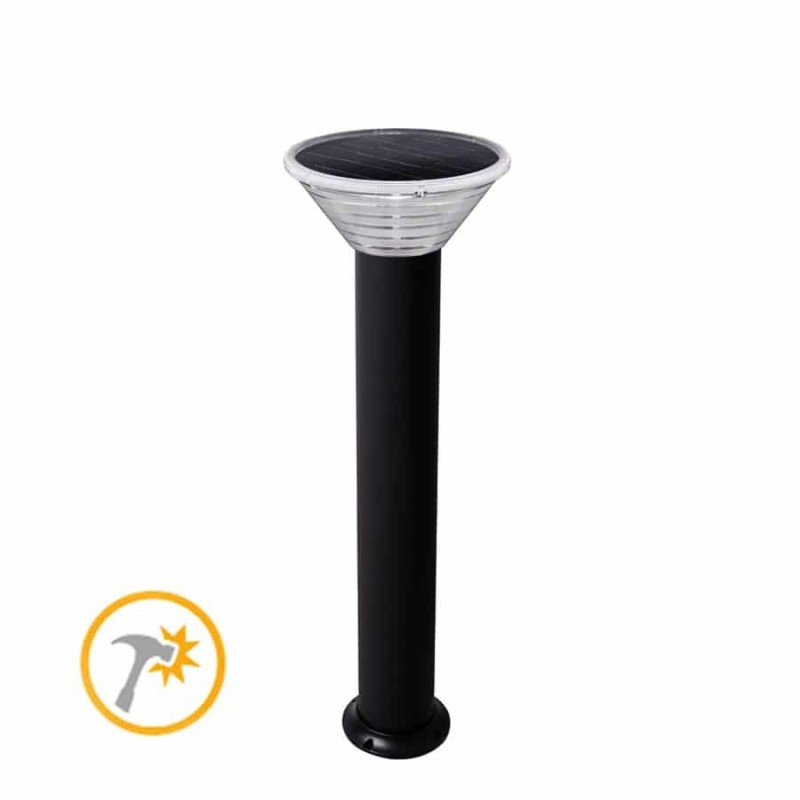 Solarna Lampa Wandaloodporna LED SLC VANDAL-09 2,5W – Słupek Ogrodowy IK10 IP65