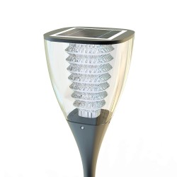 Lampa Solarna Ogrodowa LED SLC-10N – Zestaw 2 szt., Aluminium, Czujnik Zmierzchu