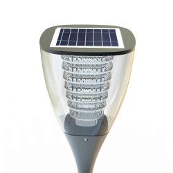 Lampa Solarna Ogrodowa LED SLC-10N – Zestaw 2 szt., Aluminium, Czujnik Zmierzchu