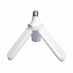 Żarówka Warsztatowa LED 35W E27 – Regulowana Lampa Trójramienna (Odpowiednik 250W)