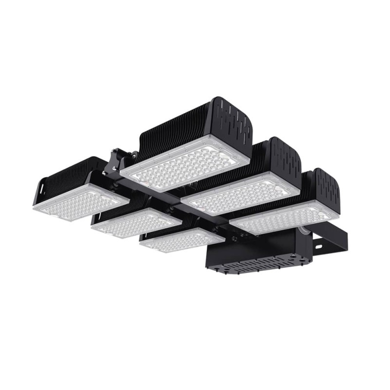 Naświetlacz Stadionowy LED HSC-720W – Modułowa Lampa HighBay 160lm/W IP66