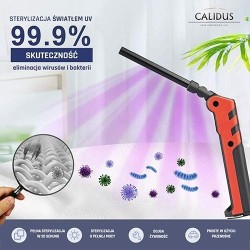 Latarka Warsztatowa LED z Magnesem i Sterylizacją UVC 2w1 – Lampa Bakteriobójcza USB