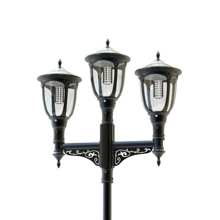 Trójramienna Latarnia Solarna SLC-1100LL 3x12,5W LED – Komplet ze Słupem 4m