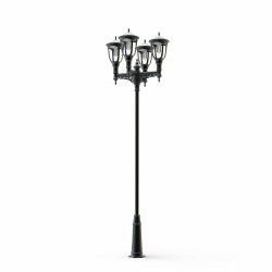 Latarnia Solarna Parkowa Czteroramienna SLC-1100LL 50W LED (4x12,5W) ze Słupem 4m