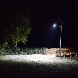 Latarnia solarna LED - realizacja Mielno